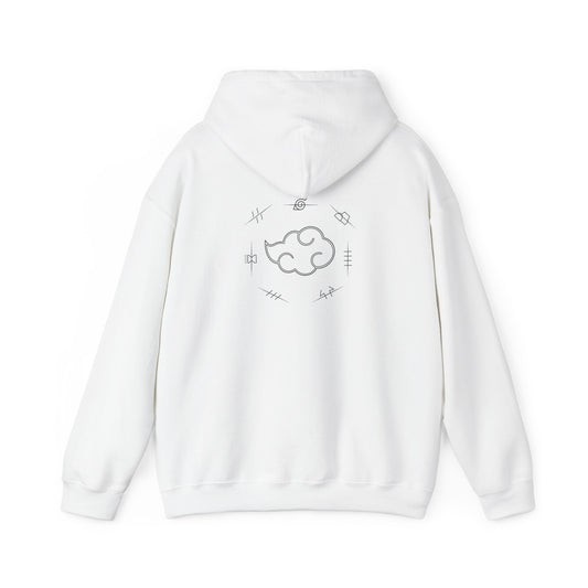 Minimalist Cloud Design Hooded Sweatshirt for Cozy Style, Gift for Nature Lovers, Spring/Fall Apparel, Unisex Fashion