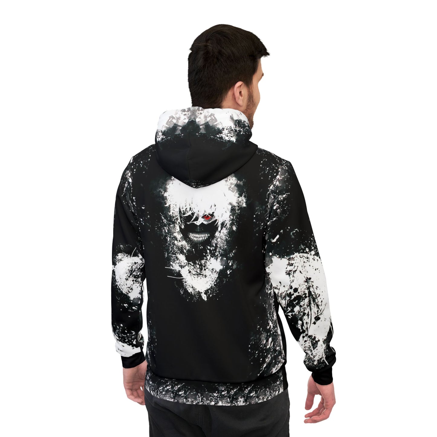 Dark Ghoul Streetwear Hoodie – Eyepatch Mask Japanese Inspired Design