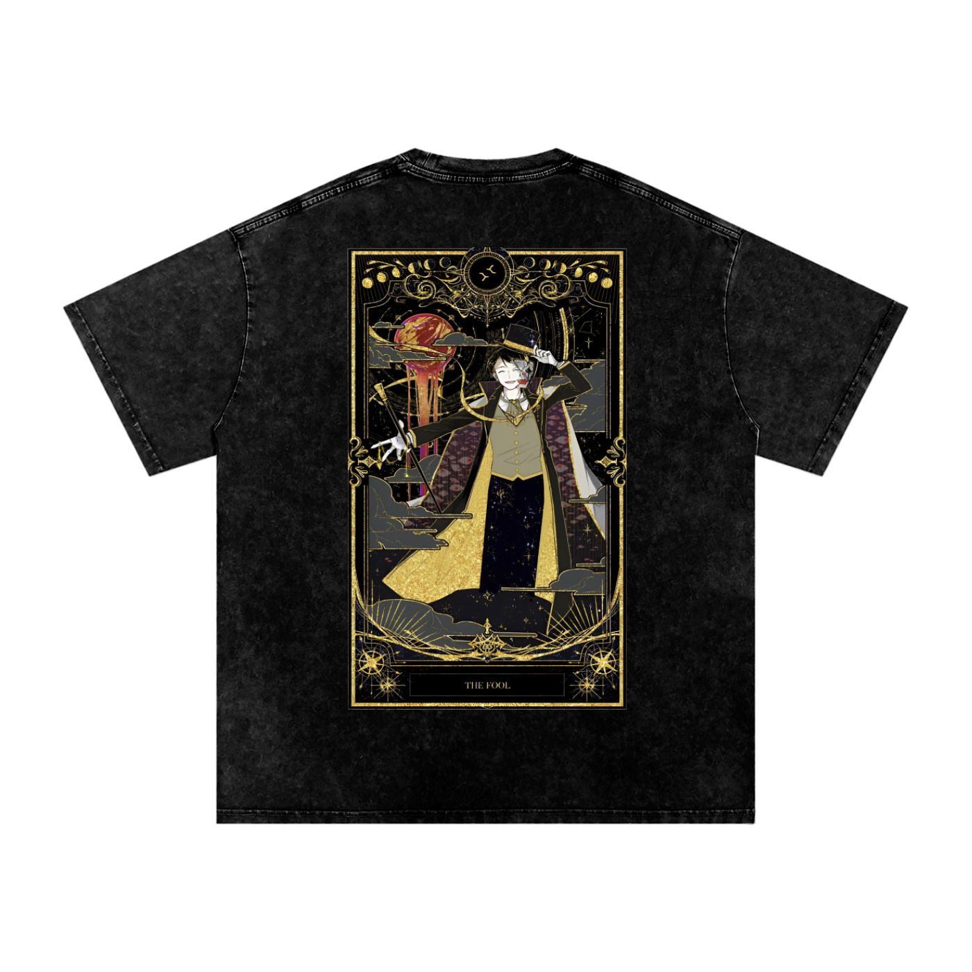 The Fool Tarot Card T-Shirt – Mysteries Arcane Symbol Tee
