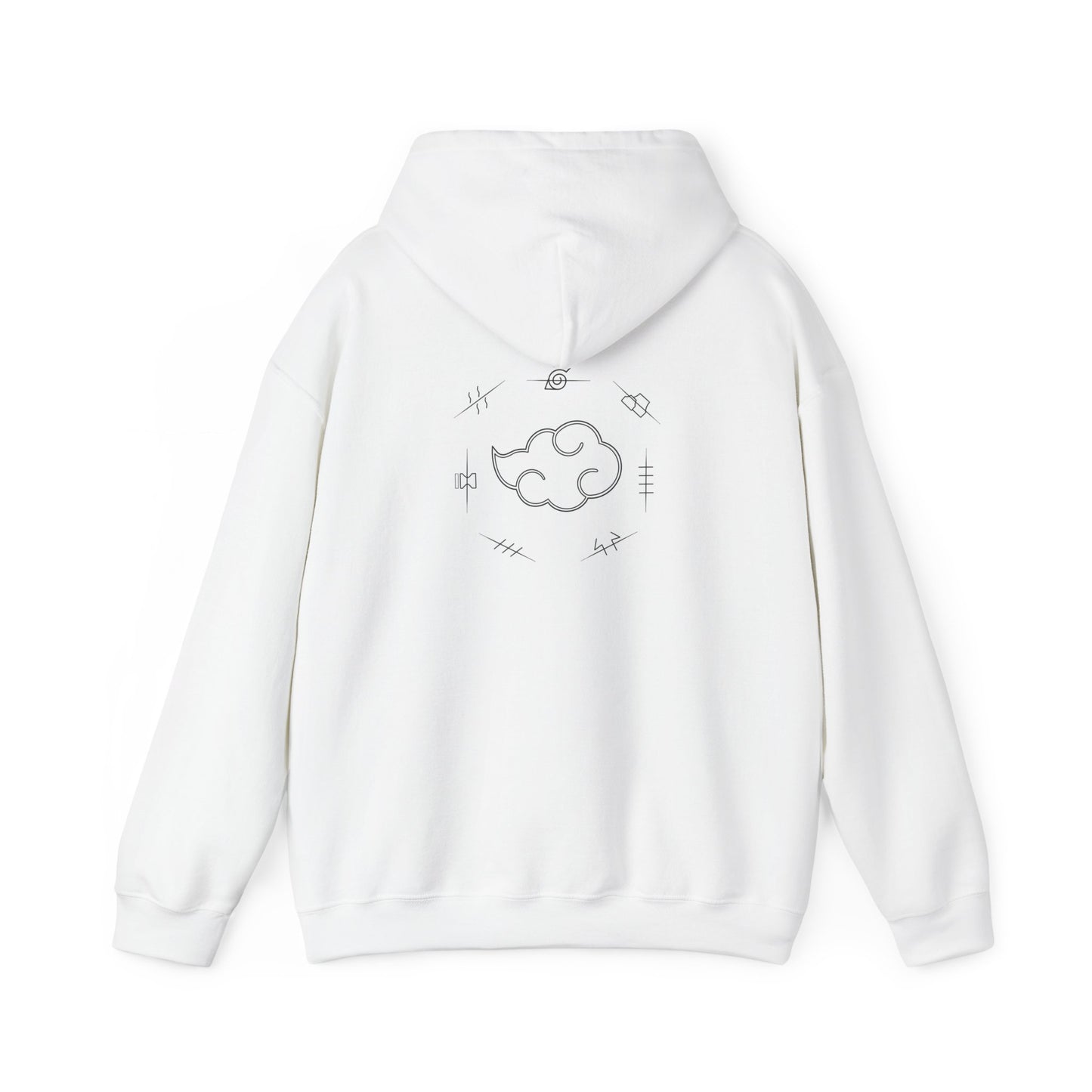 Minimalist Cloud Design Hooded Sweatshirt for Cozy Style, Gift for Nature Lovers, Spring/Fall Apparel, Unisex Fashion