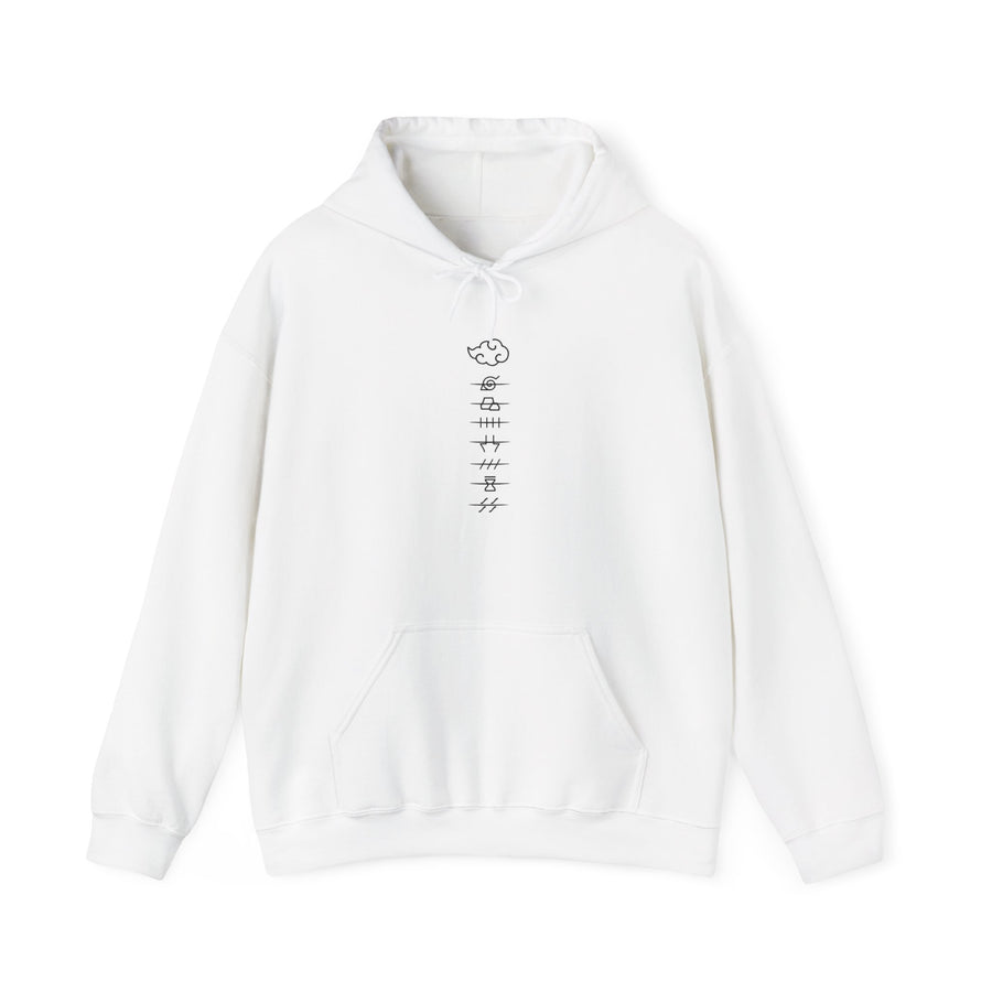 Minimalist Cloud Design Hooded Sweatshirt for Cozy Style, Gift for Nature Lovers, Spring/Fall Apparel, Unisex Fashion