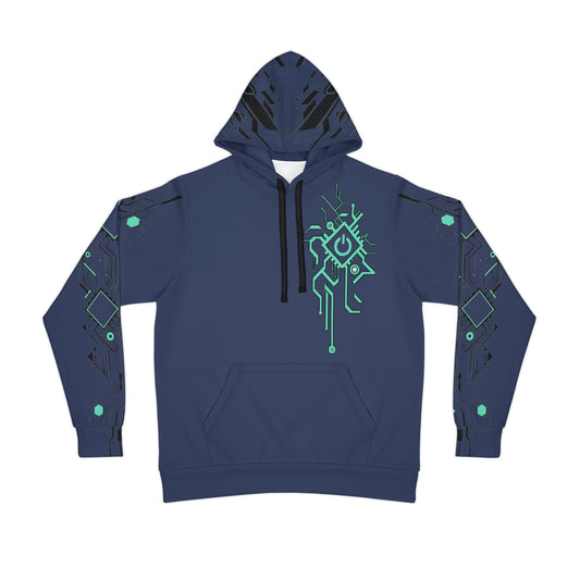 Neon Edgerunner Streetwear Hoodie – Cyberpunk City Inspired Design