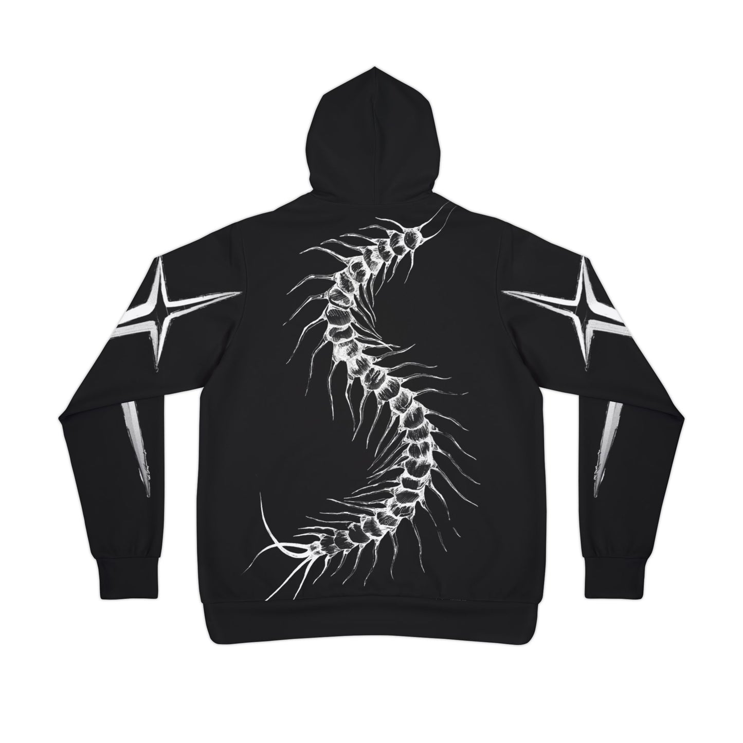 Dark Centipede Ghoul Streetwear Hoodie – Japanese Horror Anime Inspired Design