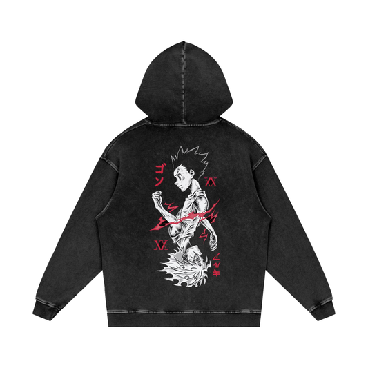 Little Monster and White Lightning Graphic hoodie | Anime Duo Merch