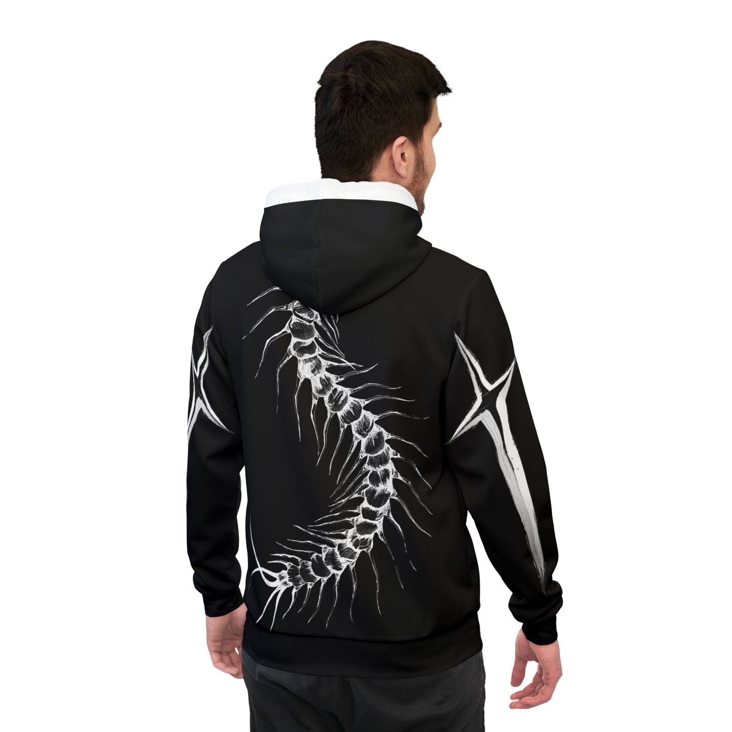 Dark Centipede Ghoul Streetwear Hoodie – Japanese Horror Anime Inspired Design